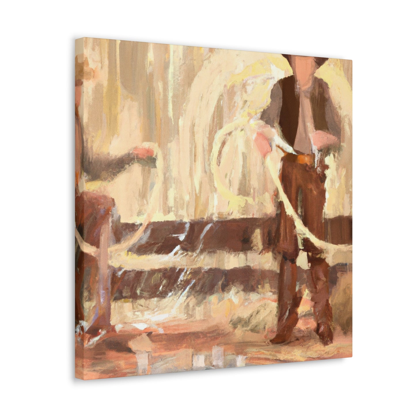 "Lassoing the Impressionists" - Canvas