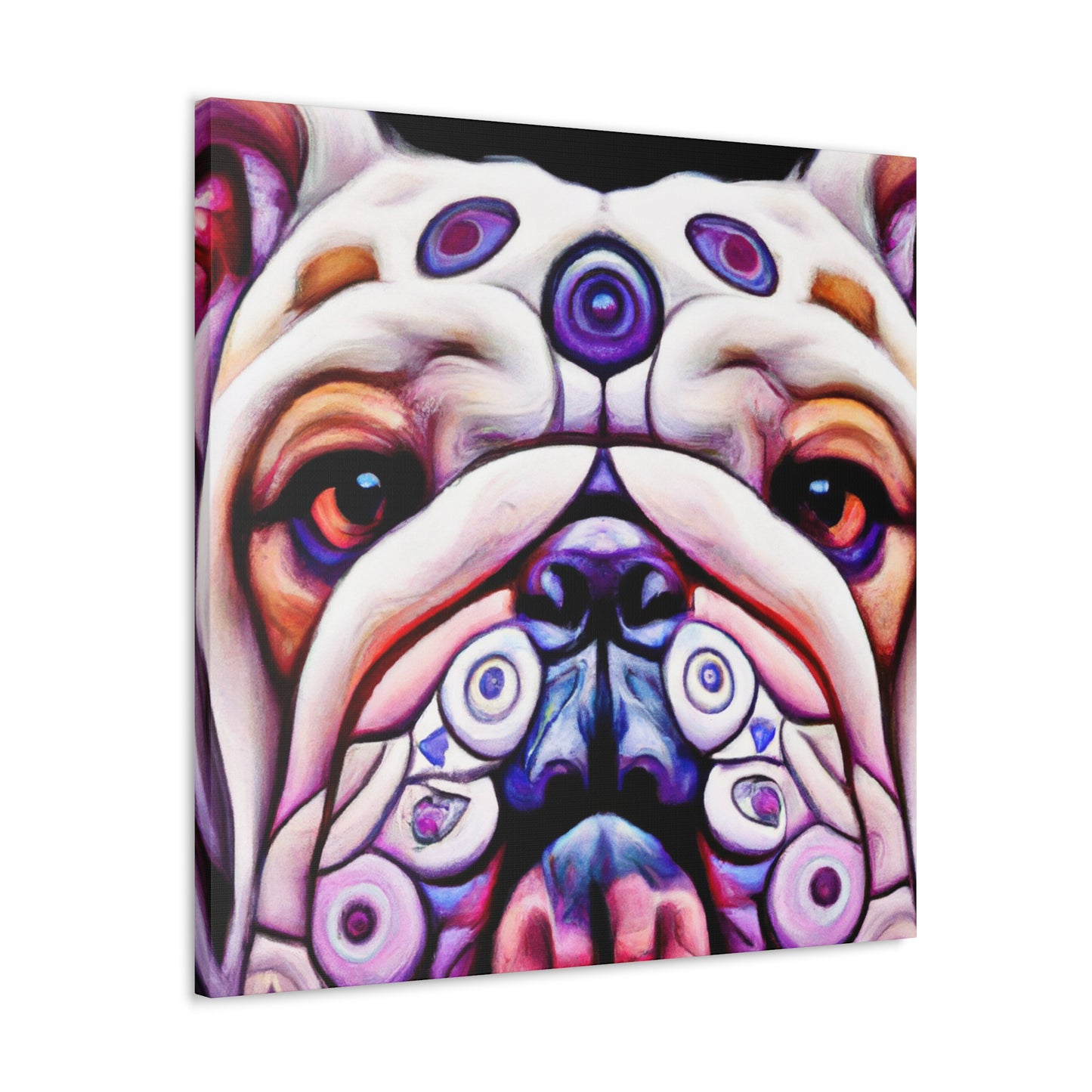 Proud Bulldog Painting - Canvas