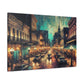 "City Lights Unveiled" - Canvas