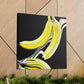 "Banana Splatter Abstract" - Canvas