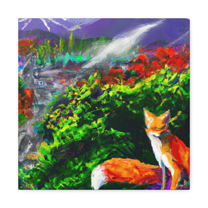 Foxy Midnight Sleep - Canvas