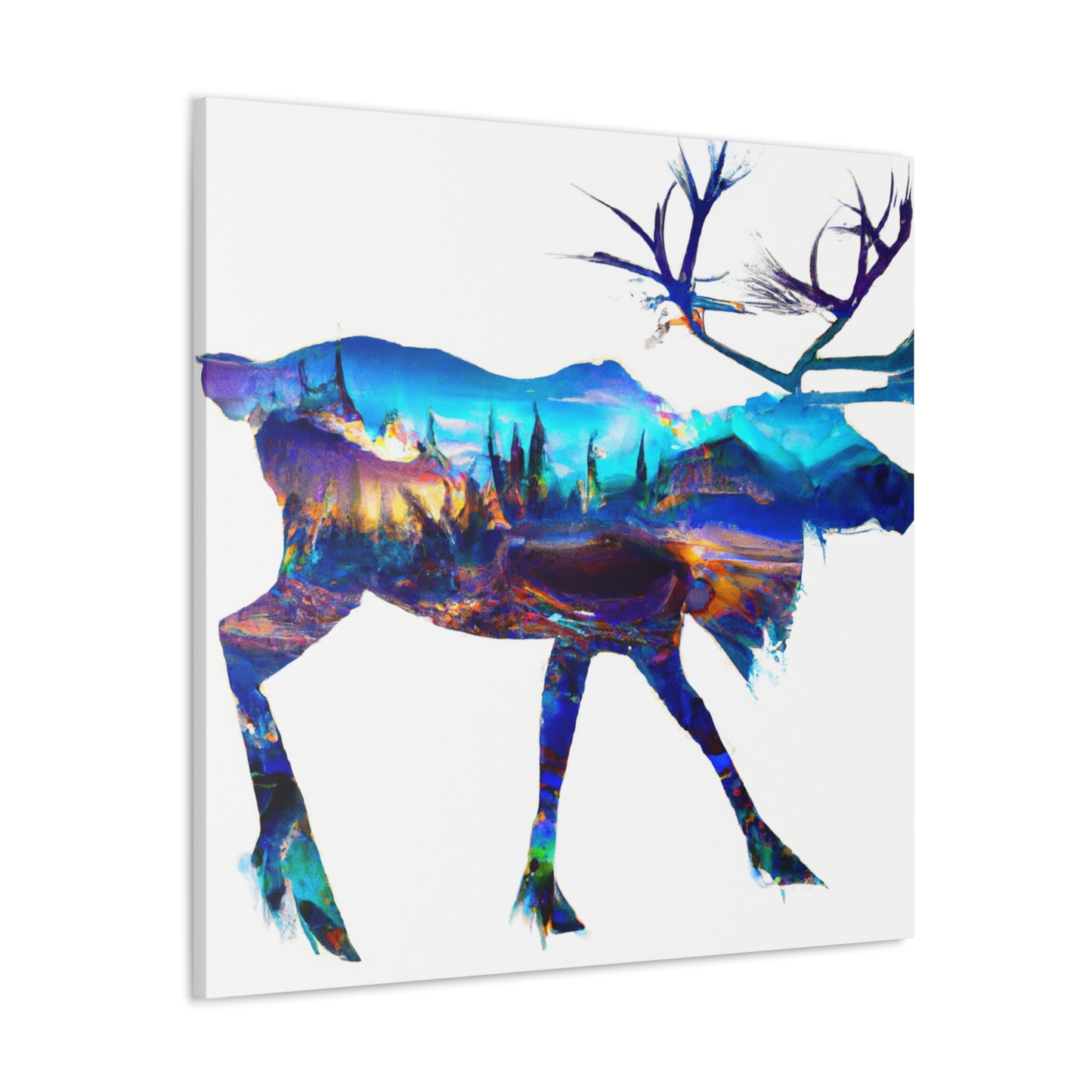 Elk in Art Deco - Canvas