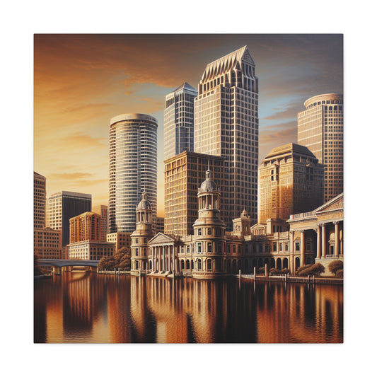 "Sunlit Serenity: Tampa's Splendor" - Canvas