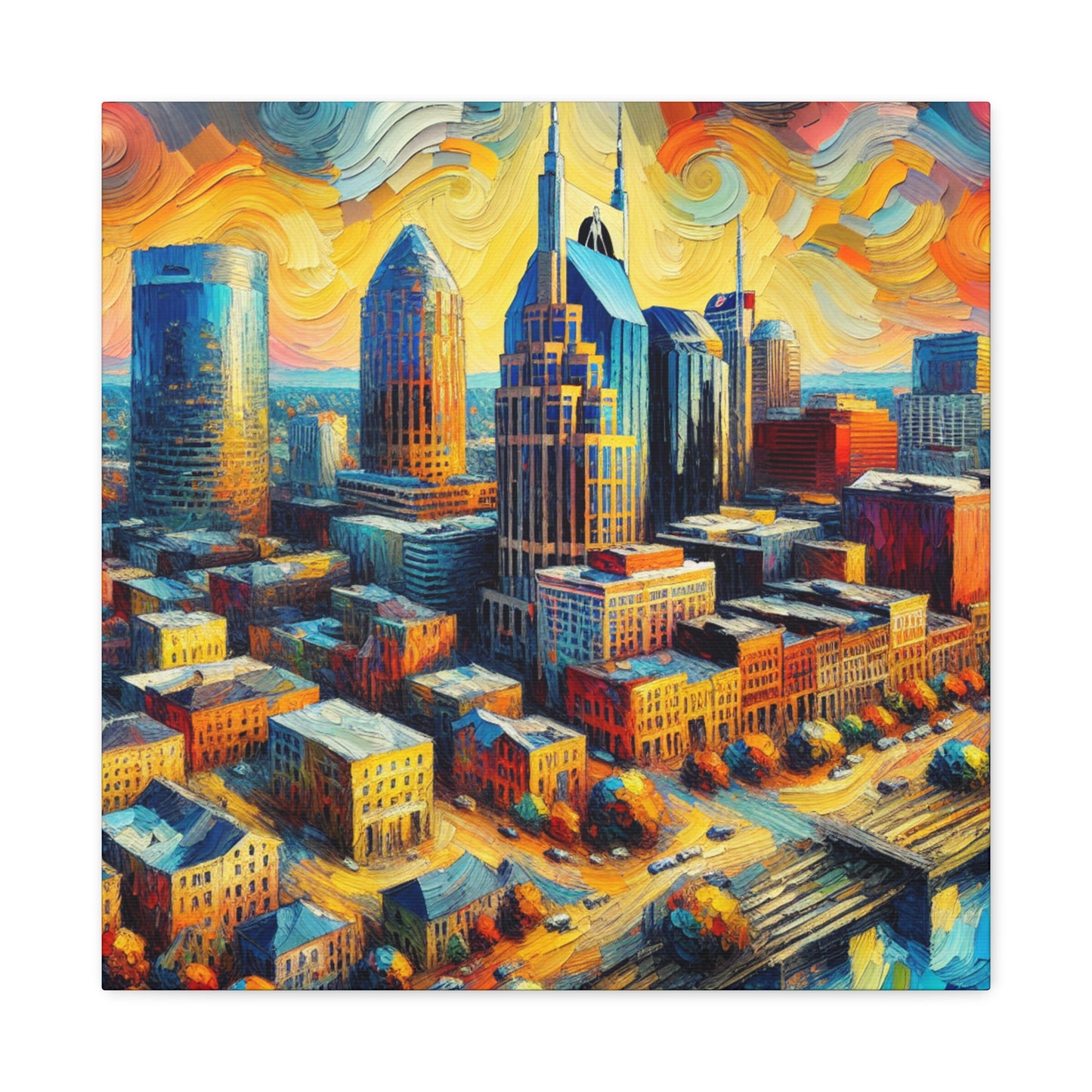 "Vibrant Melodies of Nashville" - Canvas