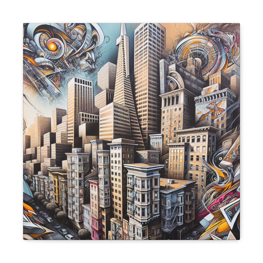 Ethereal Cityscapes of San Francisco - Canvas