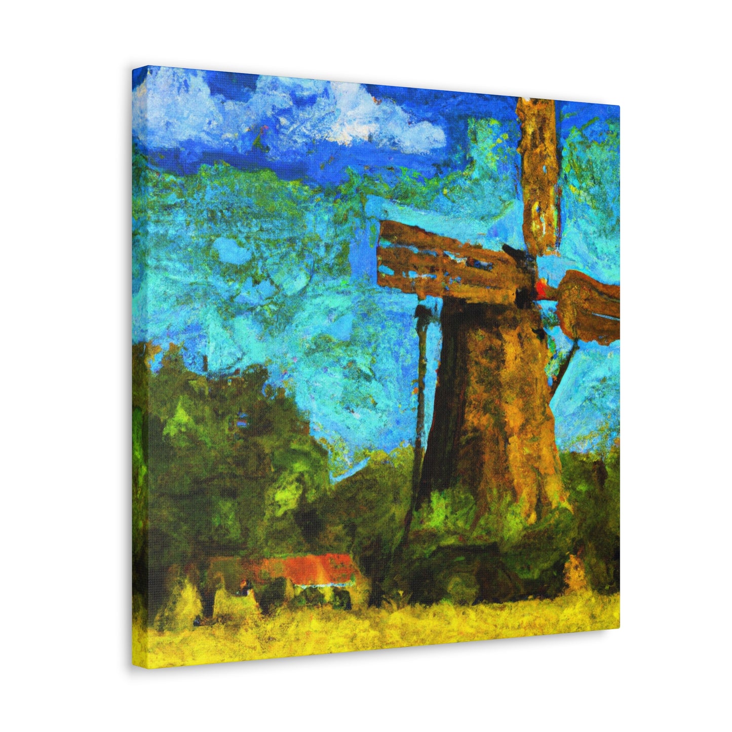 Windmill in Motion - Canvas