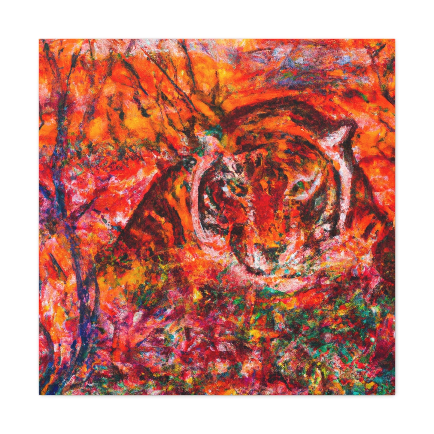 Tiger in Impressionism - Canvas