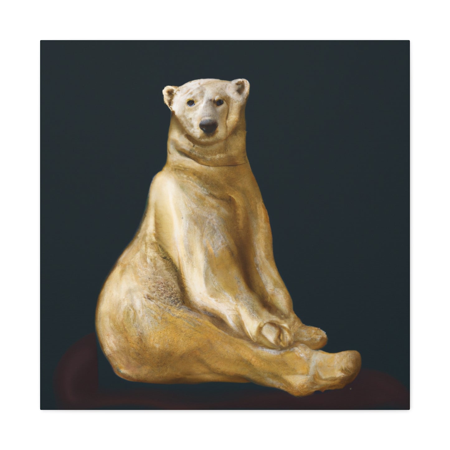 Polar Bear Majesty Unveiled - Canvas