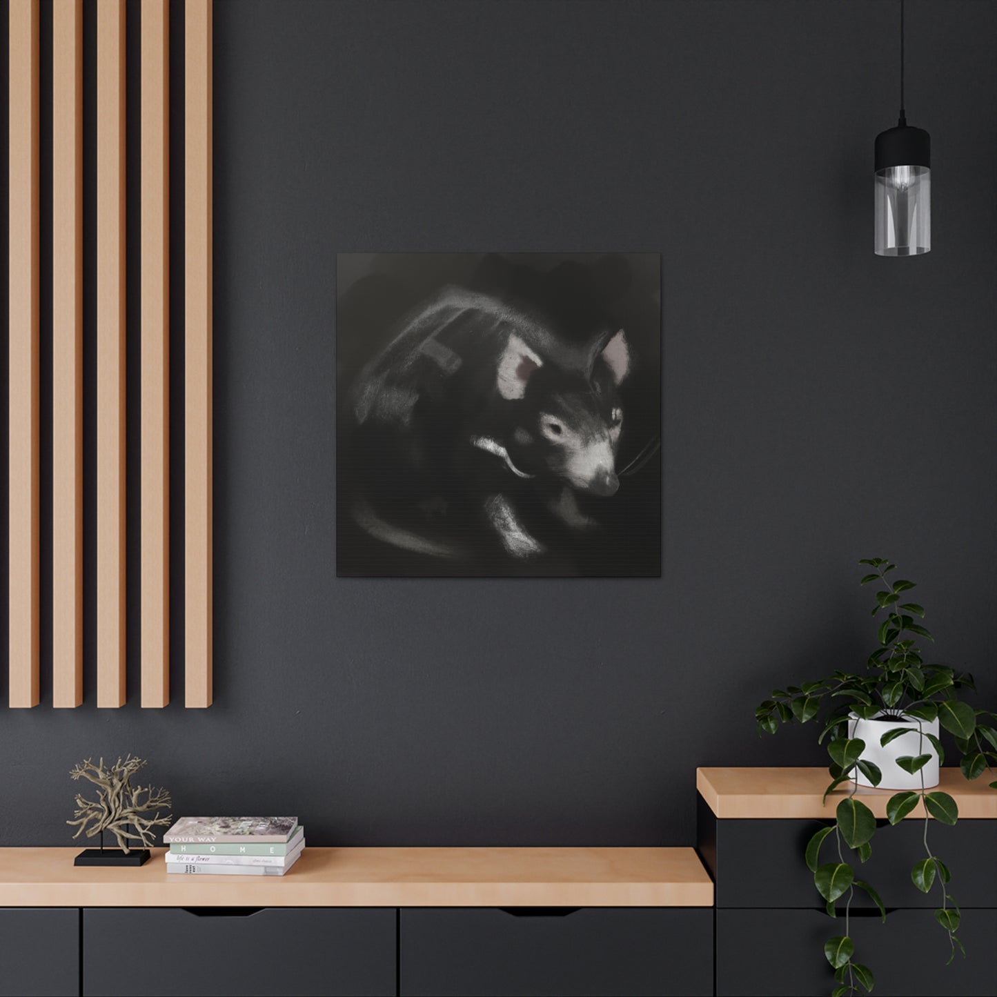 "Tasmanian Devil Howling" - Canvas