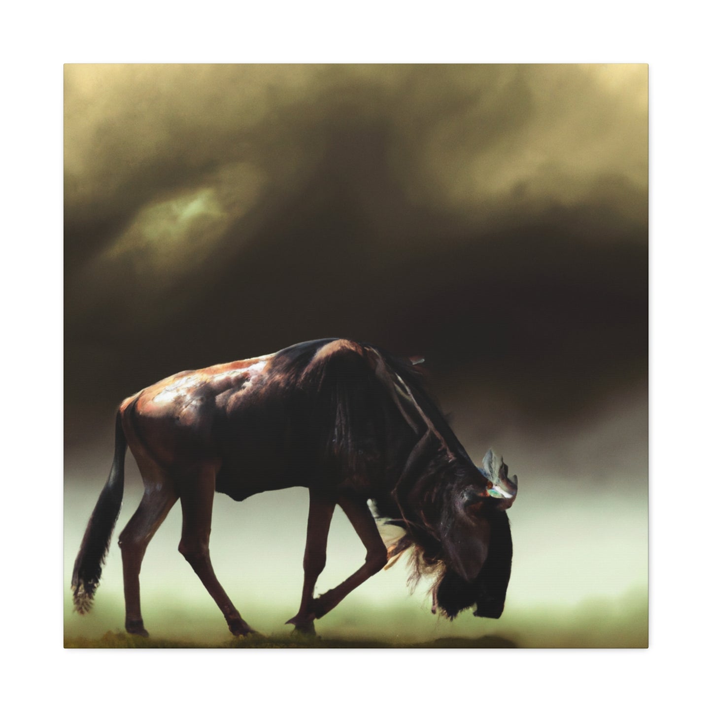 Wildebeest In Flux - Canvas