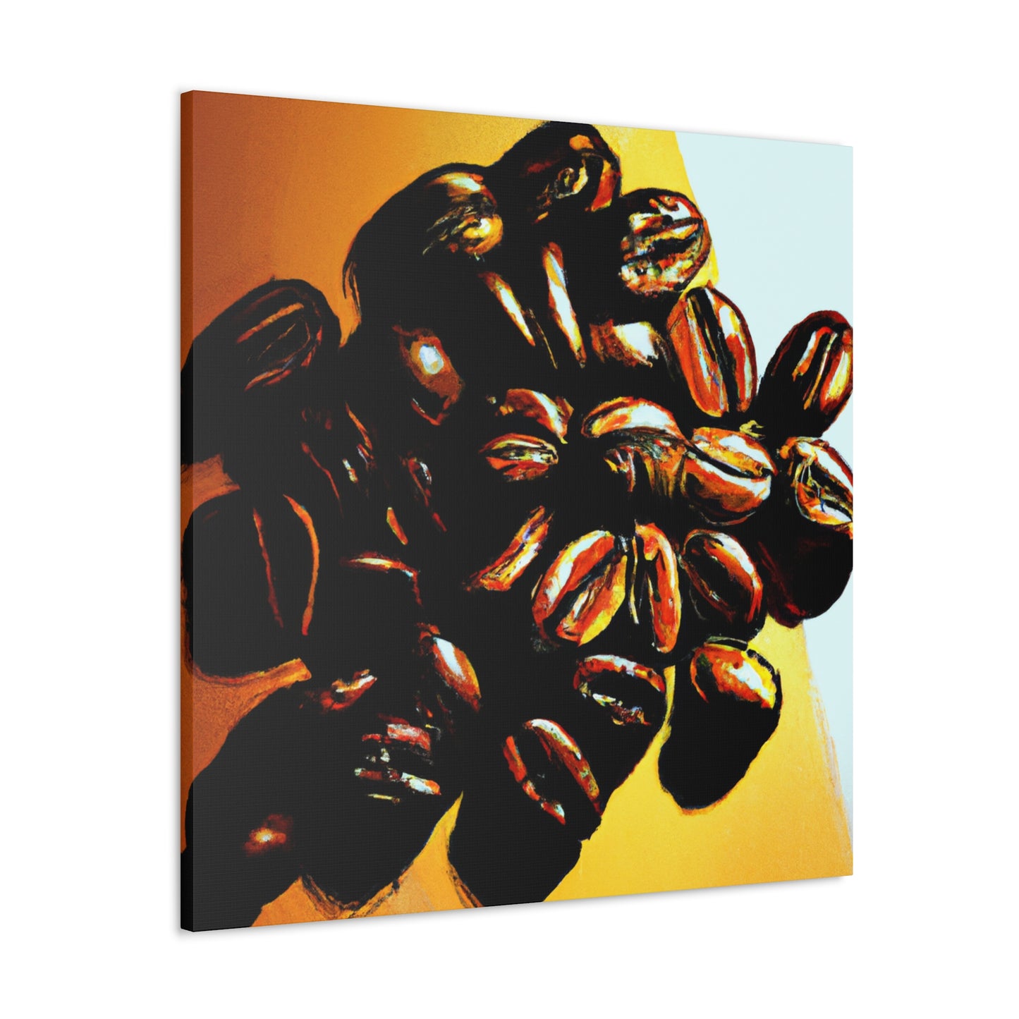 Coffee Beans Pop Art - Canvas