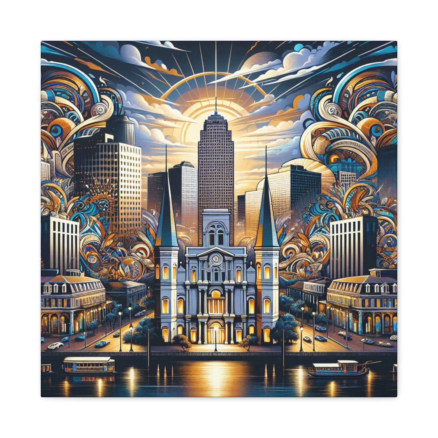 Jazzed City Revelry - Canvas