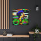 Bicycling Through Nature - Canvas