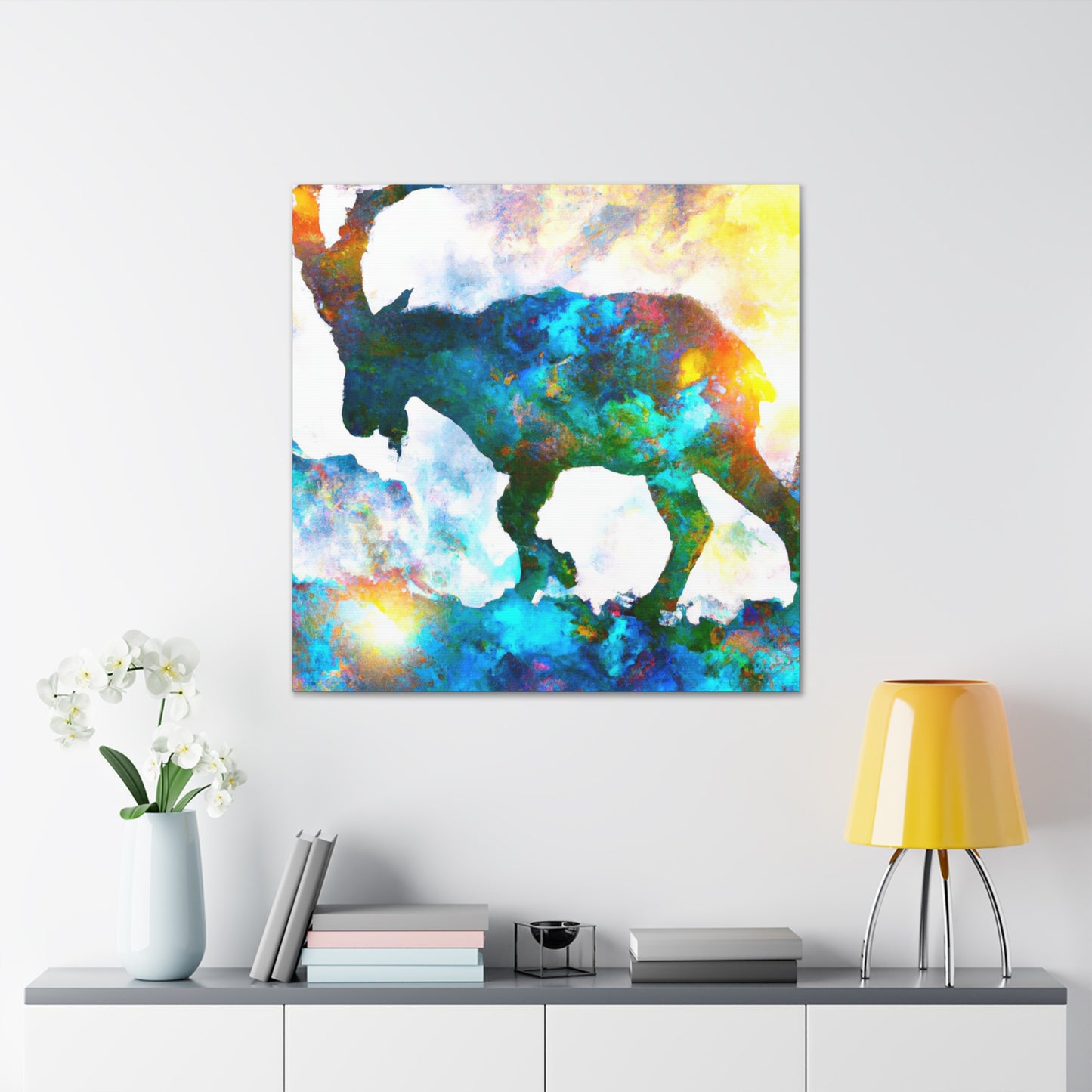 Ibex on City Walls - Canvas