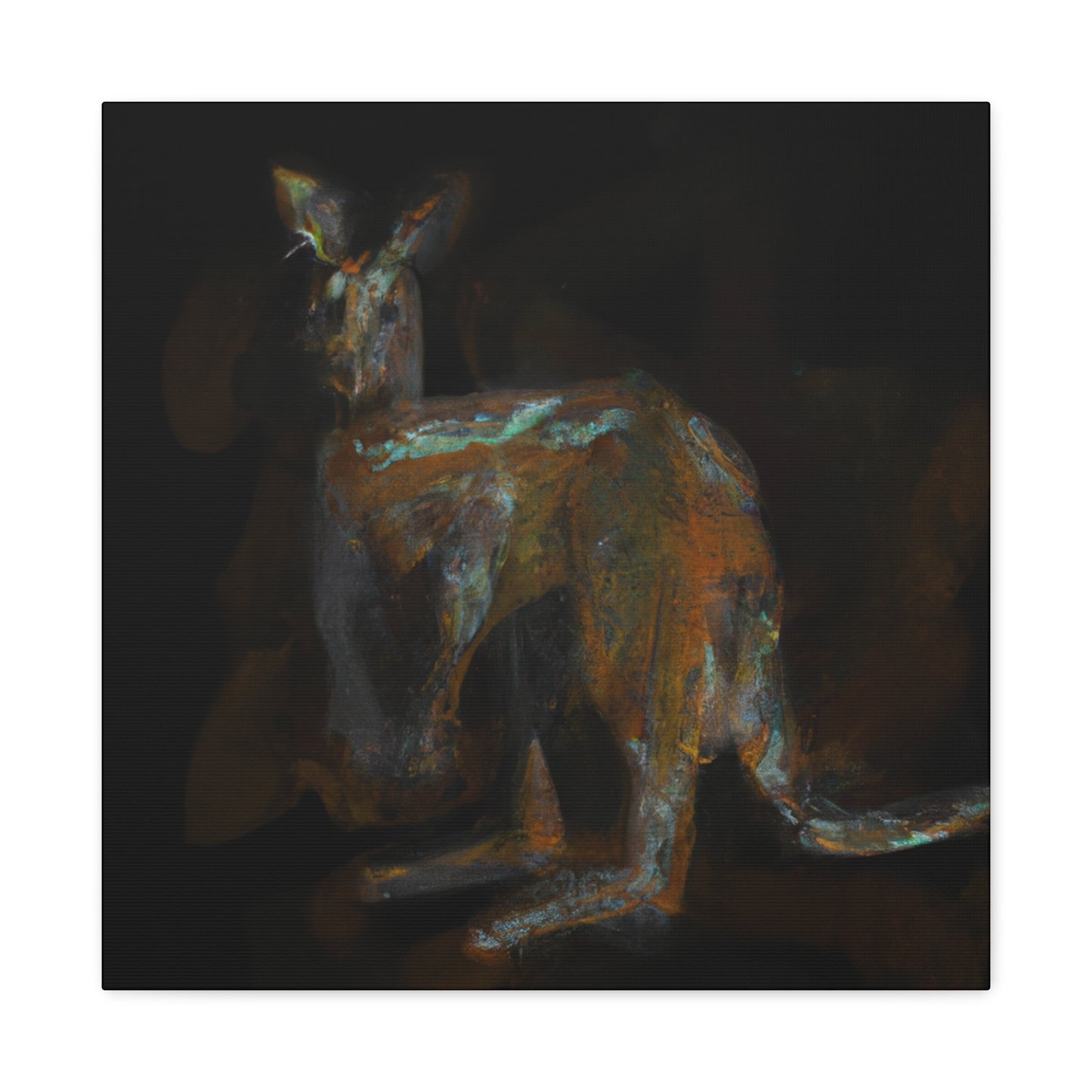 Kangaroo in Abstraction - Canvas