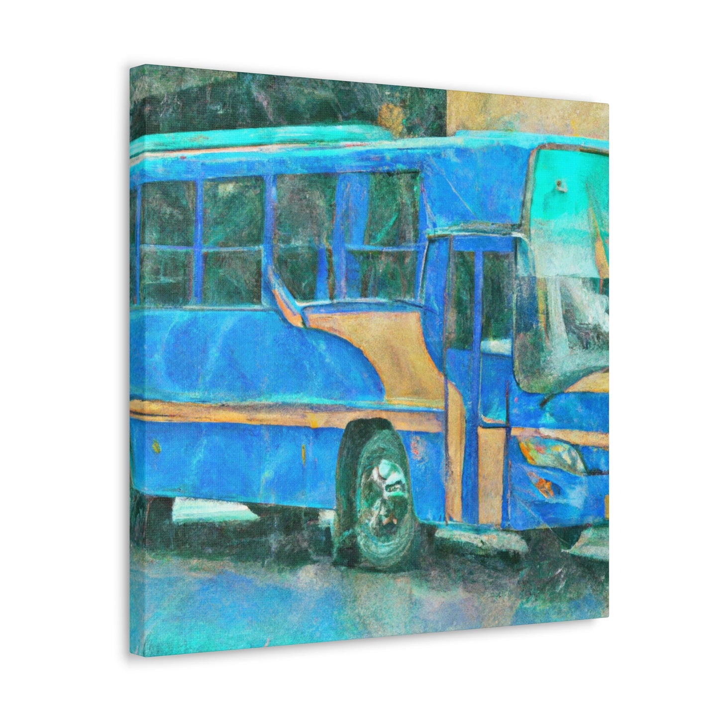 Bus of Colorful Hues - Canvas