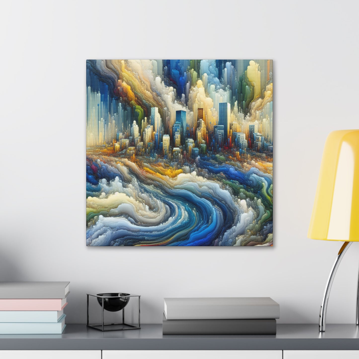 "Cityscape Serenity: Portland" - Canvas