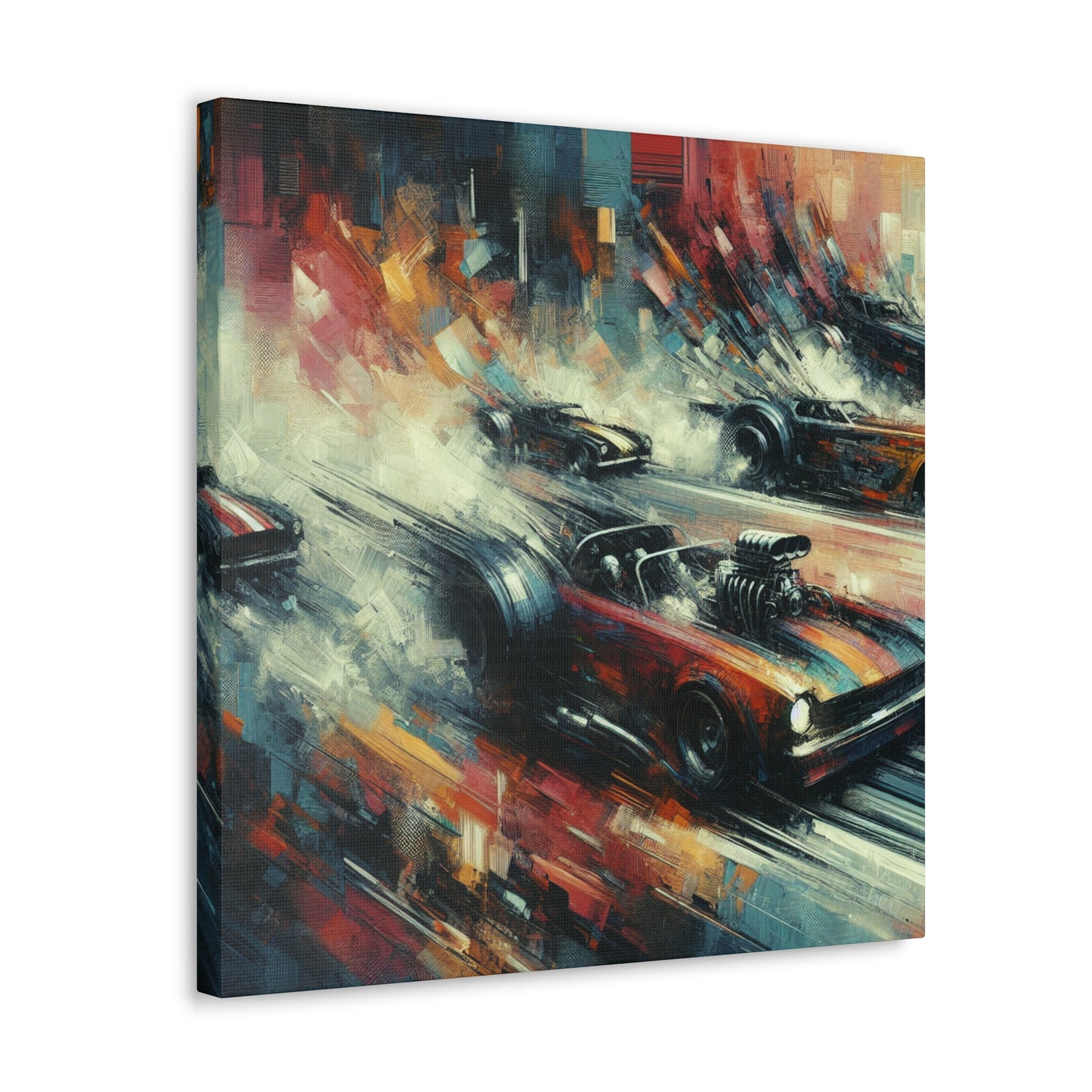 "Velocity Unleashed in Colors" - Canvas