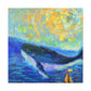 Whale in Impressionism - Canvas