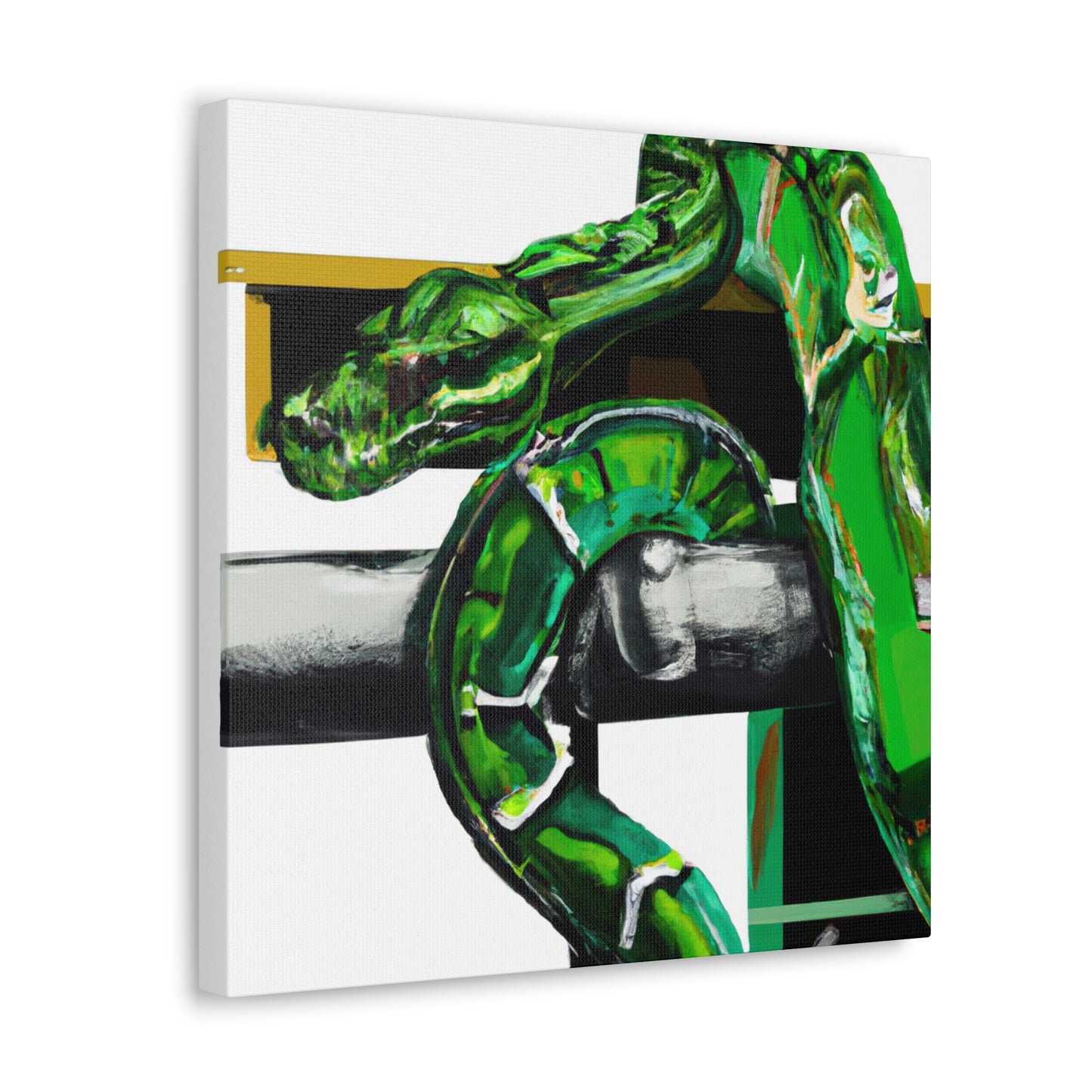 Green Tree Python Glory - Canvas