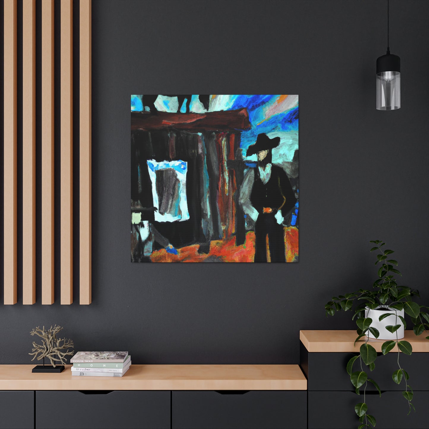 "Saloon in the 1940s" - Canvas