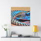 "Blue Tongued Skink Bliss" - Canvas