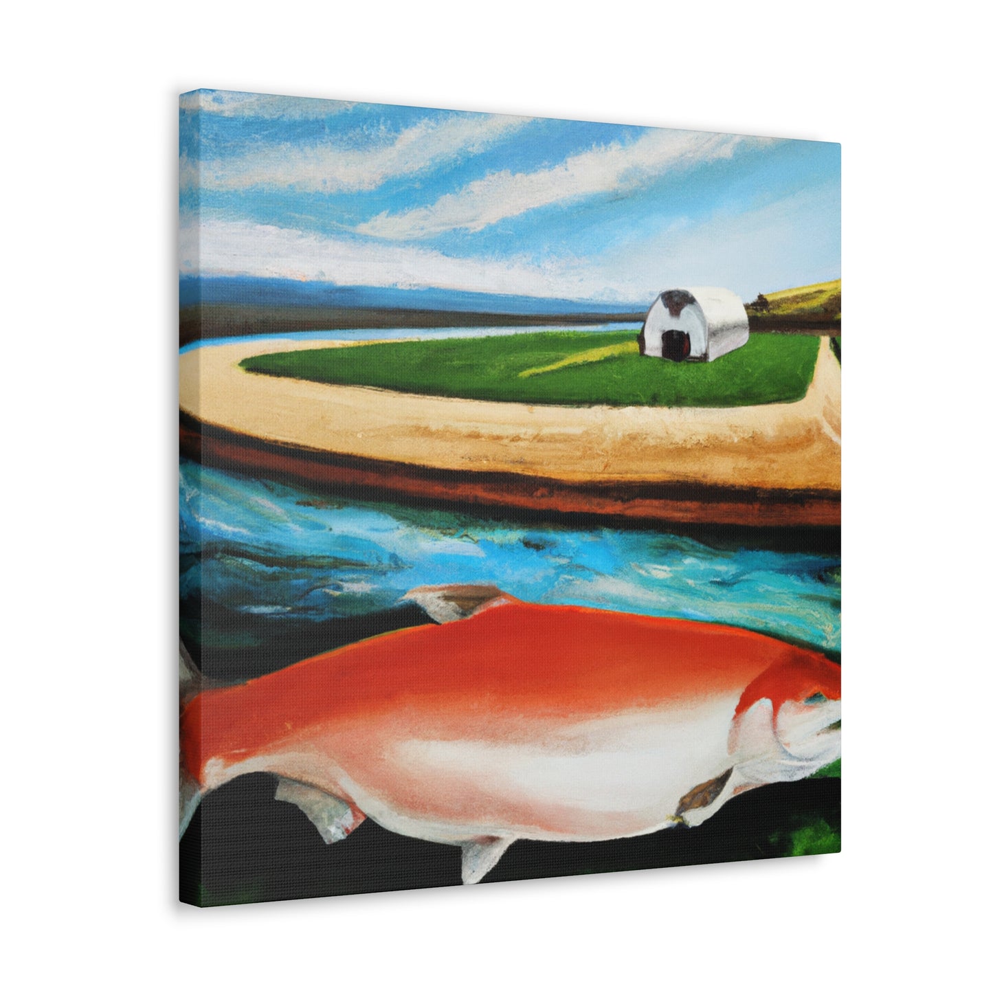 Salmon in a Dream - Canvas