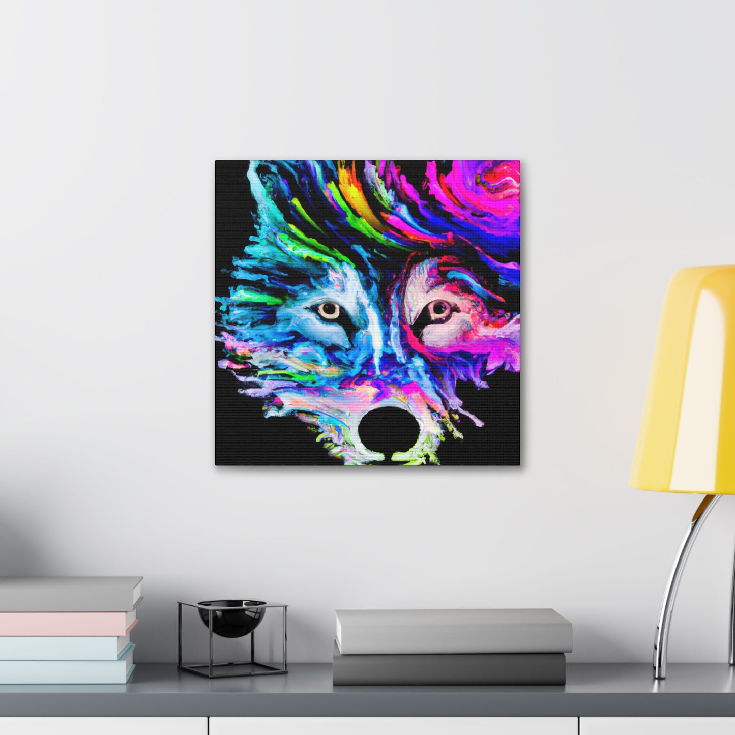 "Siberian Husky Reflection" - Canvas