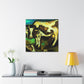 Cow in Cosmic Sky - Canvas