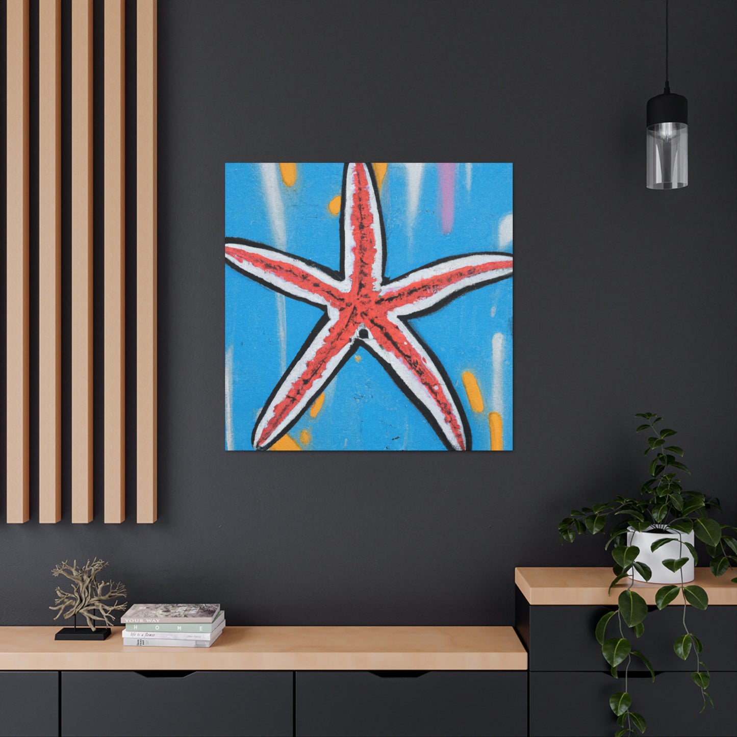 Vibrant Starfish Splendor - Canvas