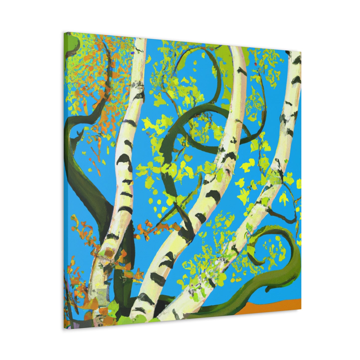 "Birch Tree in Bloom" - Canvas