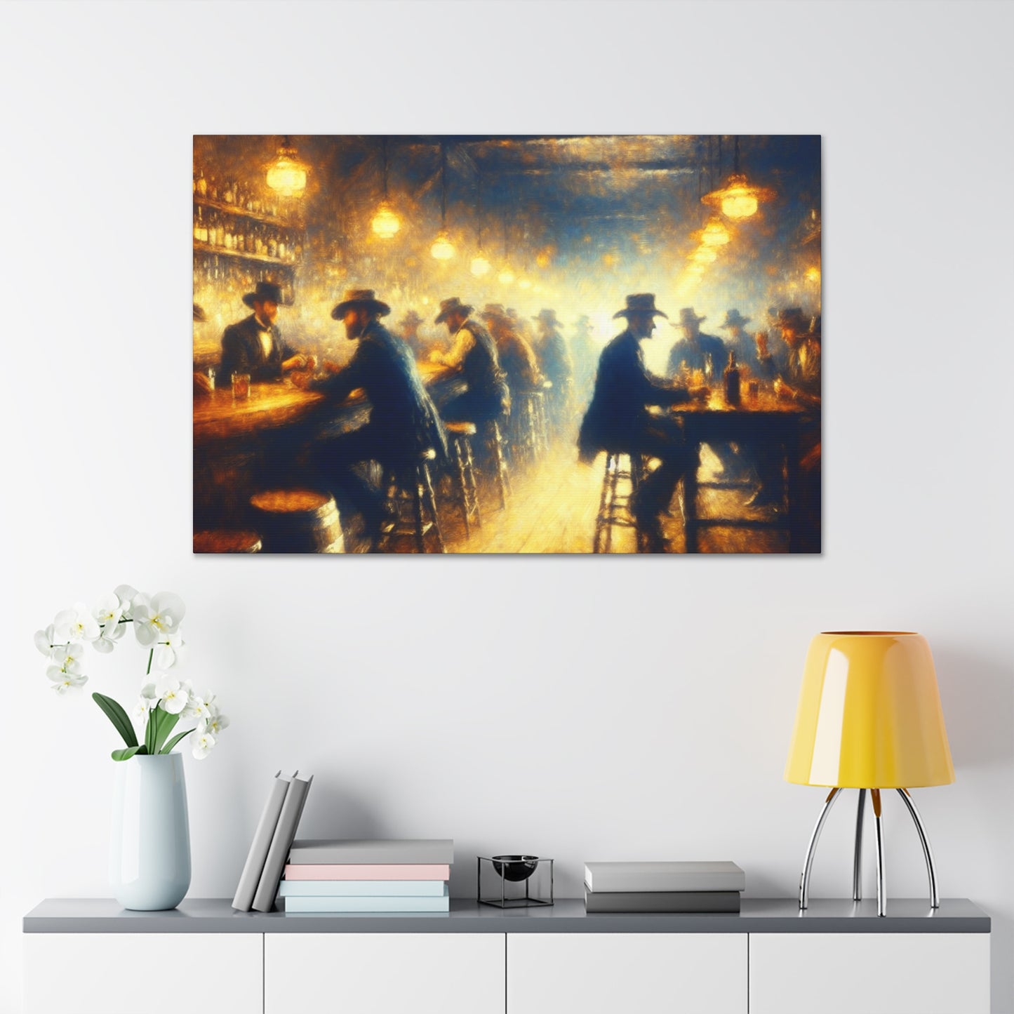 Saloon Serenade Stampedes - Canvas