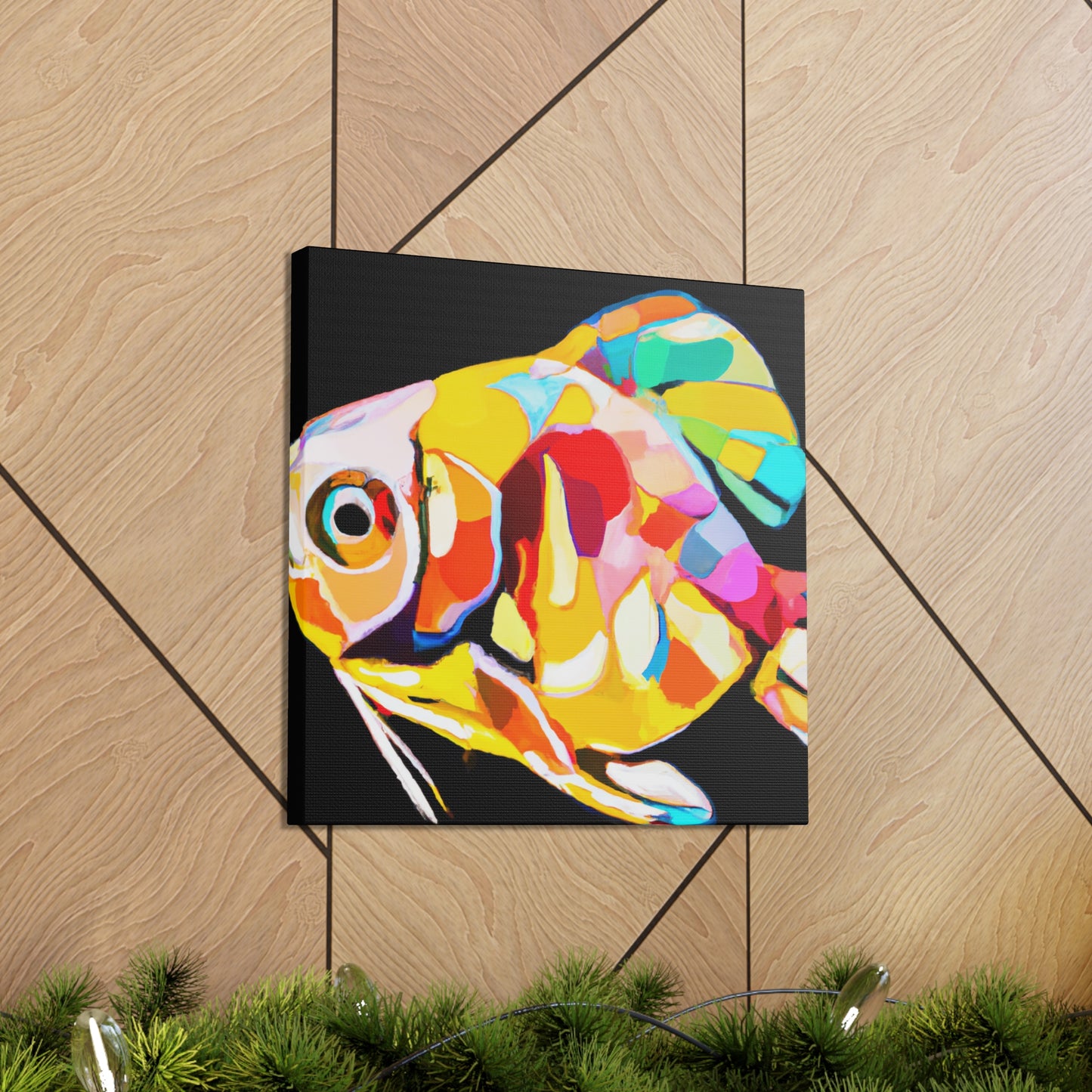 "Killifish Art Deco Dream" - Canvas