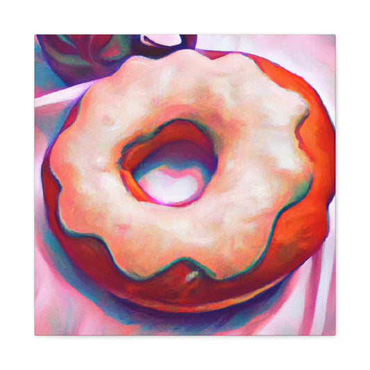 "Glistening Surreal Doughnuts" - Canvas