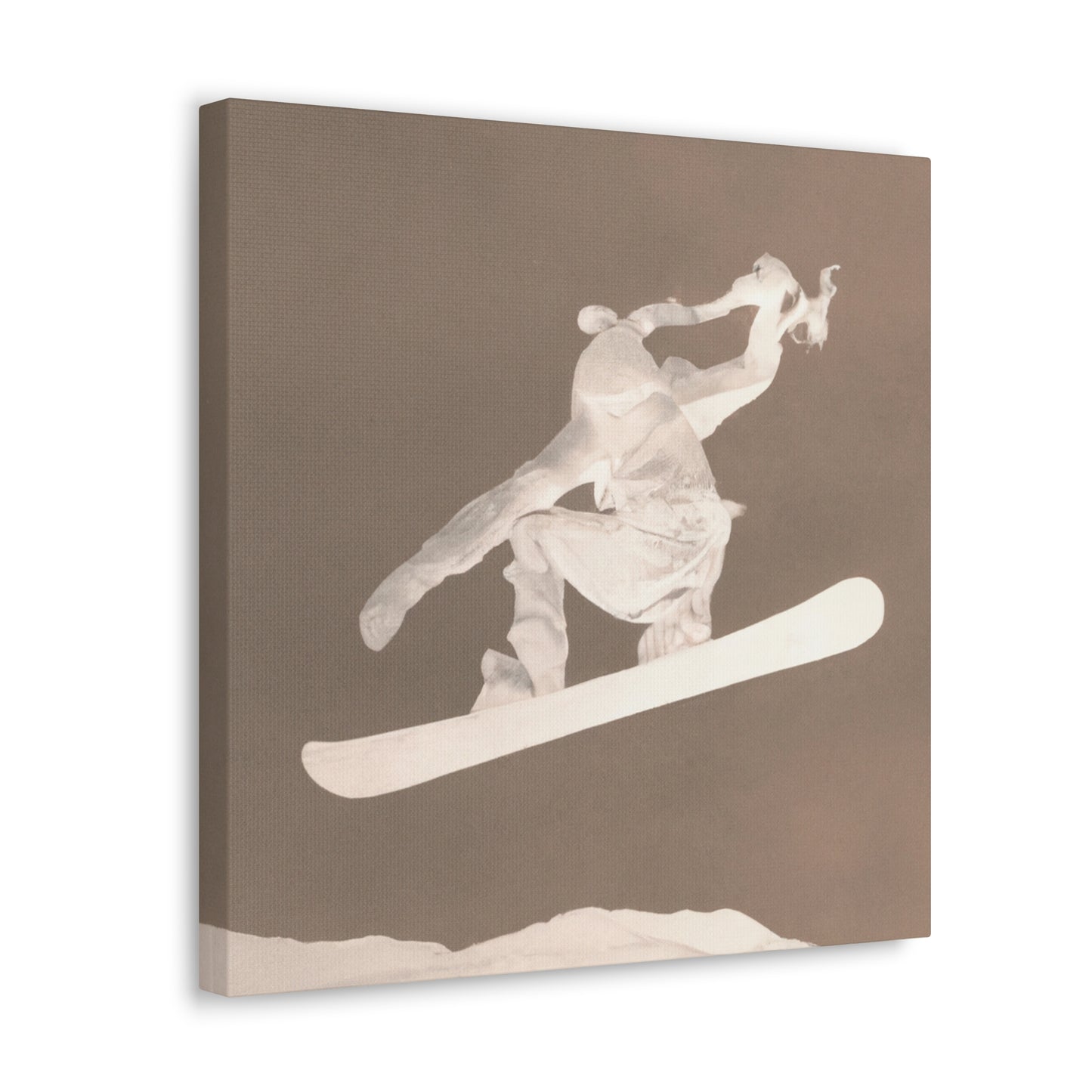 "Snow Boarding Rococo Style" - Canvas