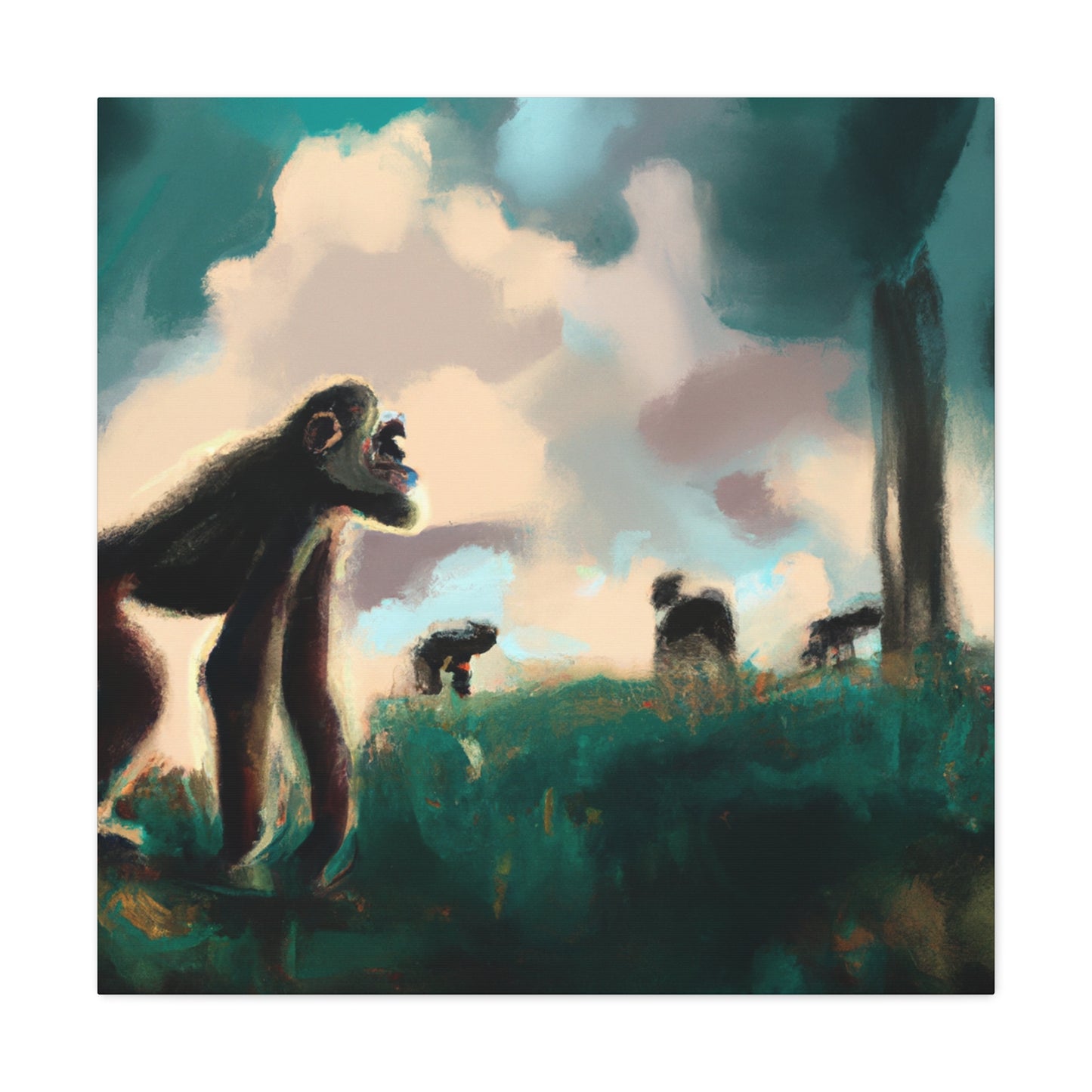 Surreal Chimpanzee Dream - Canvas