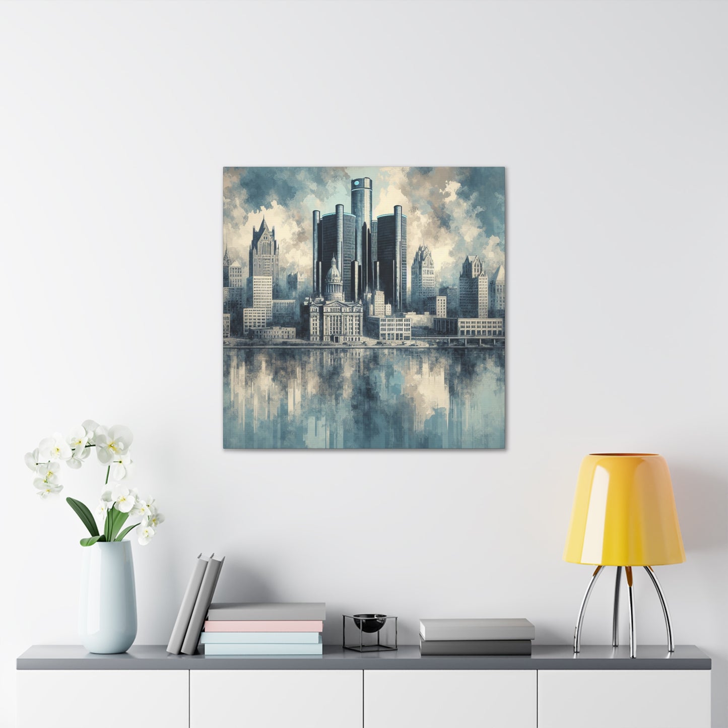 "Resplendent Detroit Reverie" - Canvas