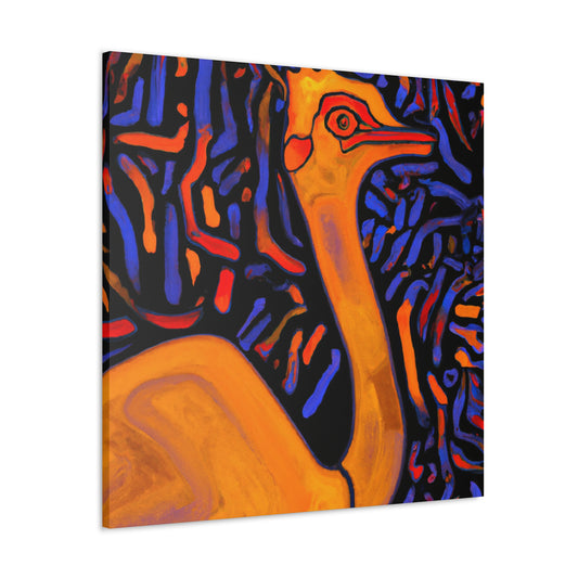 Regal Ostrich Display - Canvas