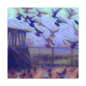 Pigeon in Flighty Hues - Canvas