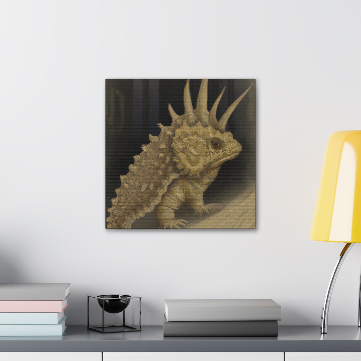 Horned Lizard Graffiti - Canvas