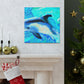 Dolphins at Playtime - Canvas