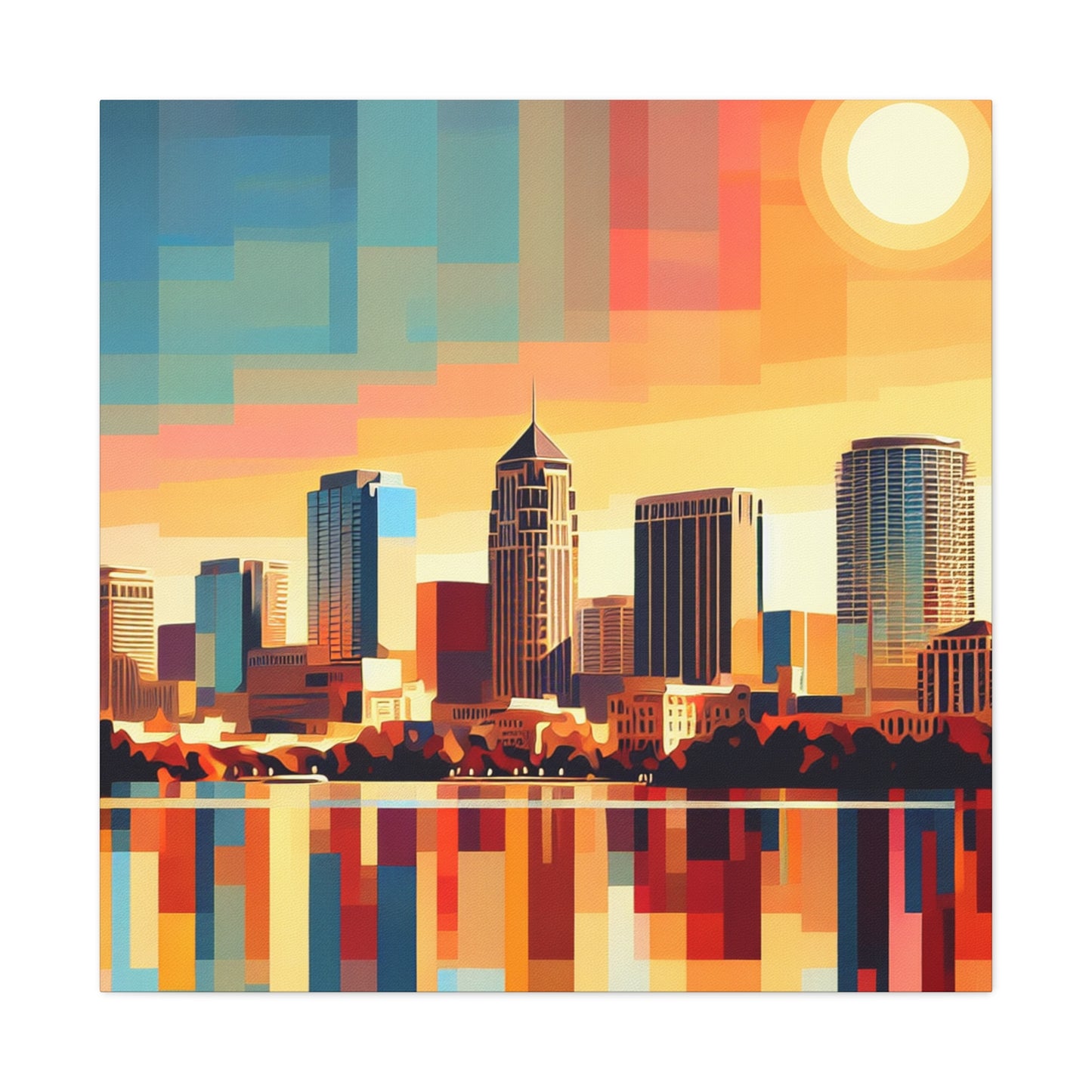 "Serene Orlando Reflections" - Canvas