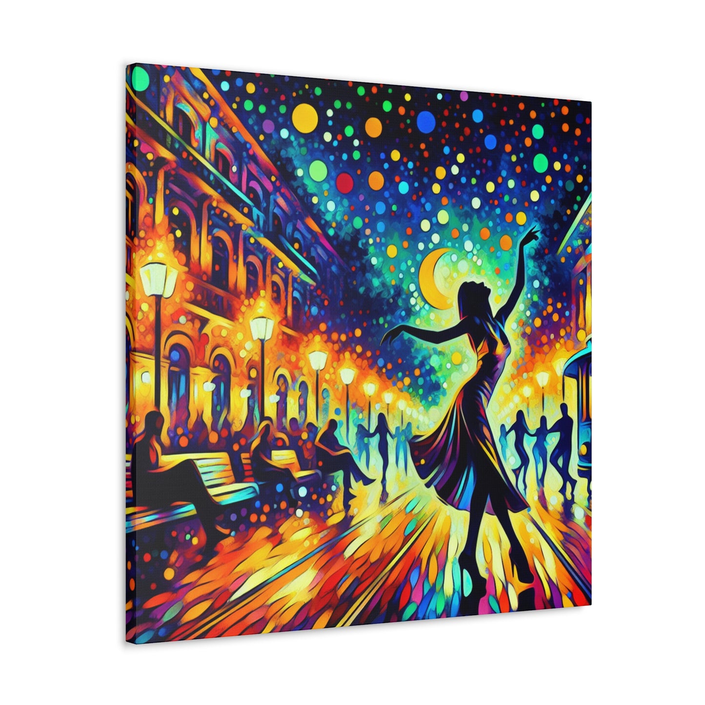 Vibrant Saxophone Serenade - Canvas