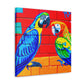 Macaws in Splendor. - Canvas