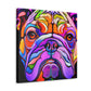 "Bulldog's Majestic Slumber" - Canvas