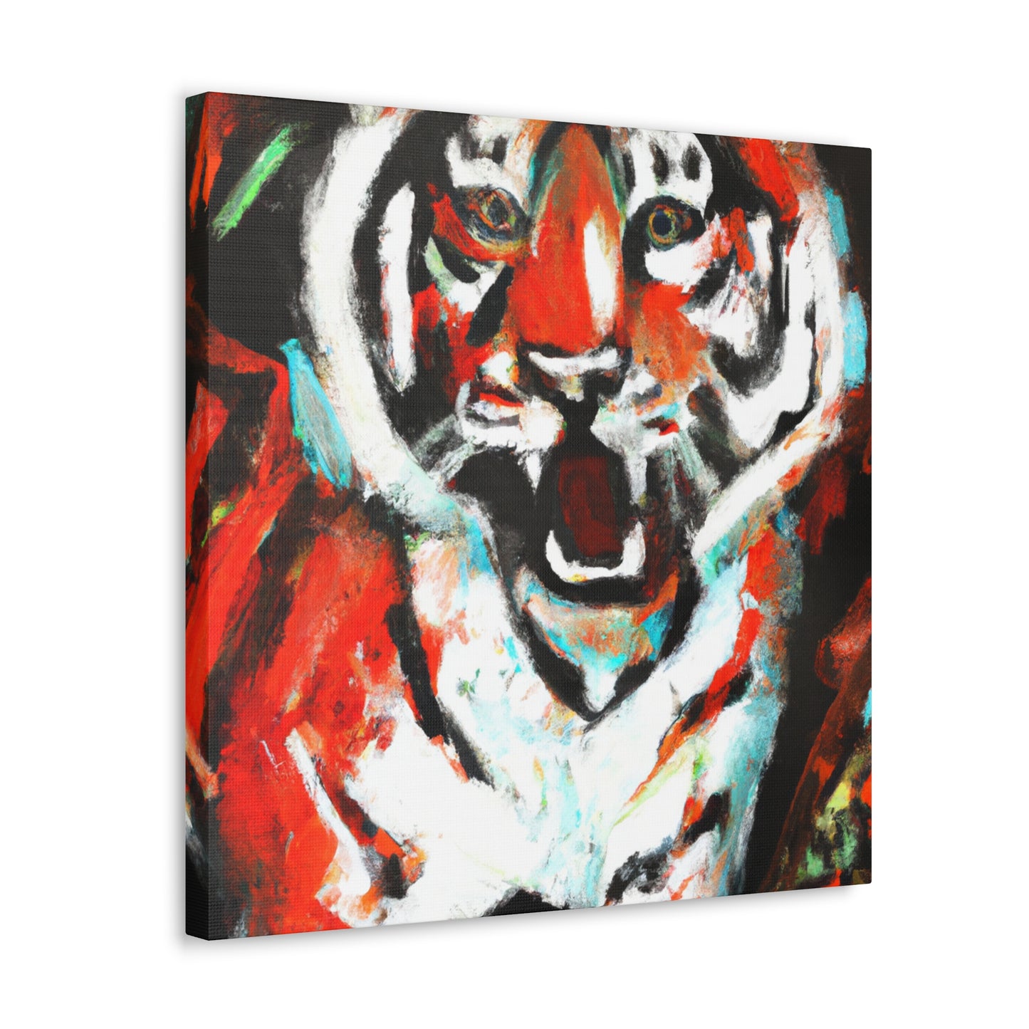 Roaring Bengal Tiger - Canvas