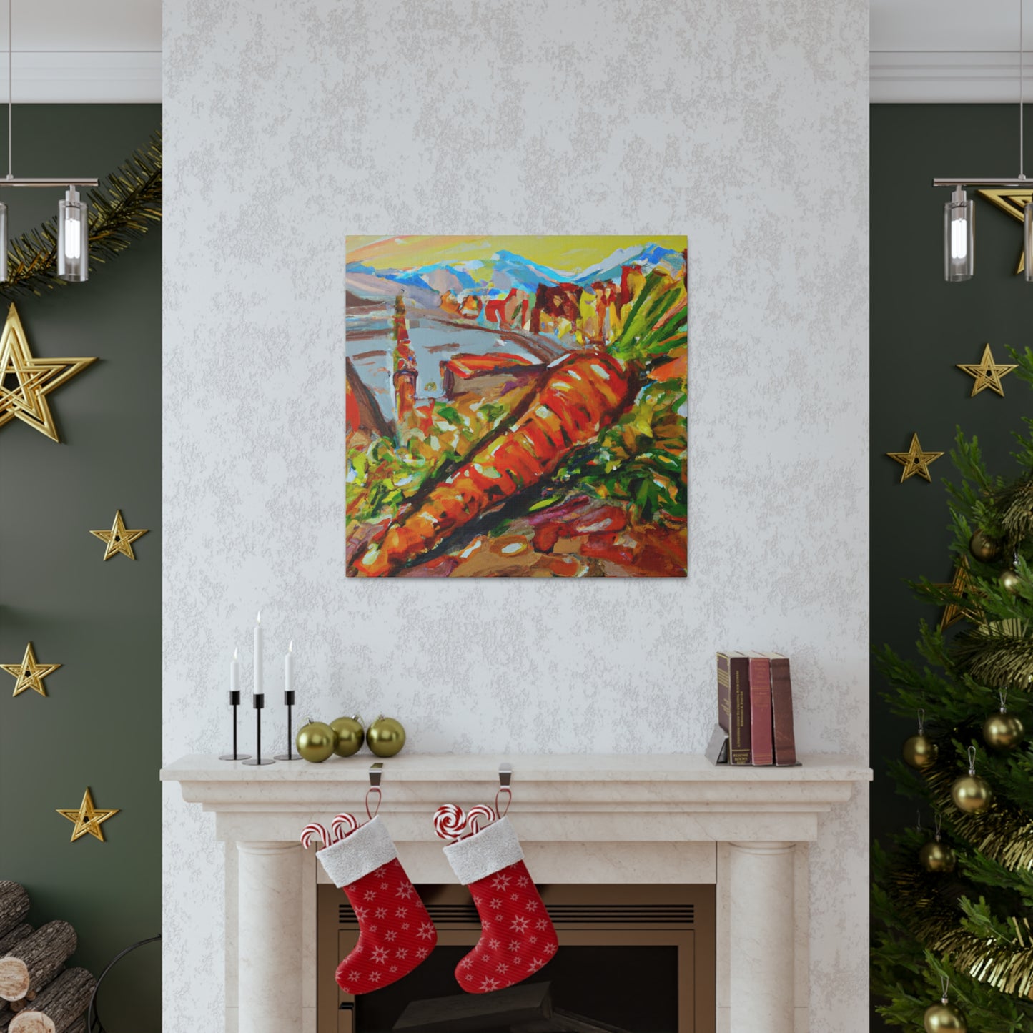 Carrots in Monet Style - Canvas