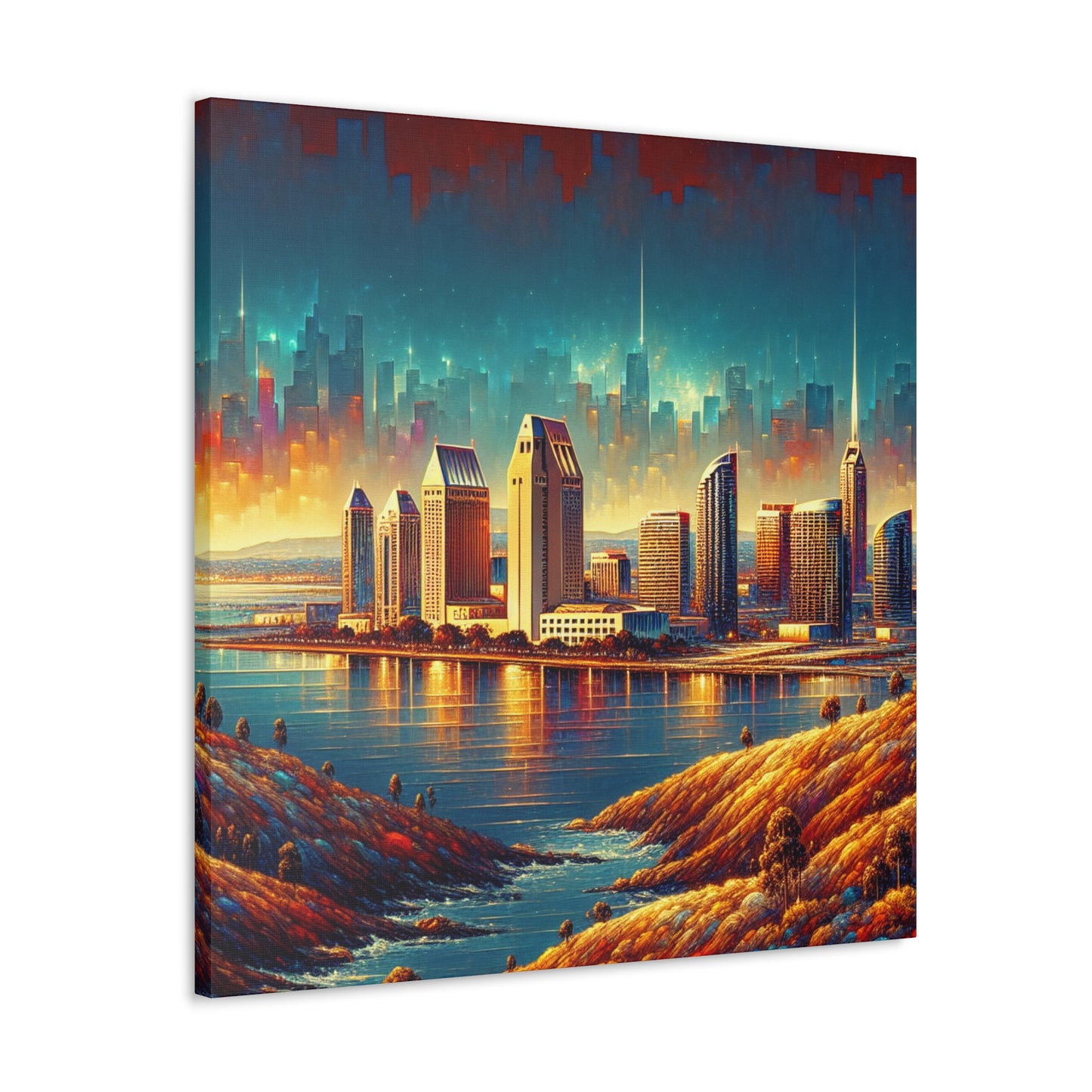 Golden Horizon of California - Canvas