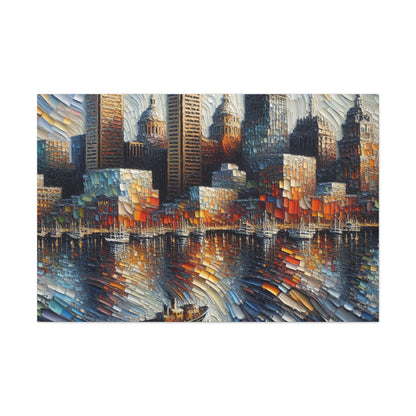 "Baltimore's Vibrant Urban Symphony" - Canvas