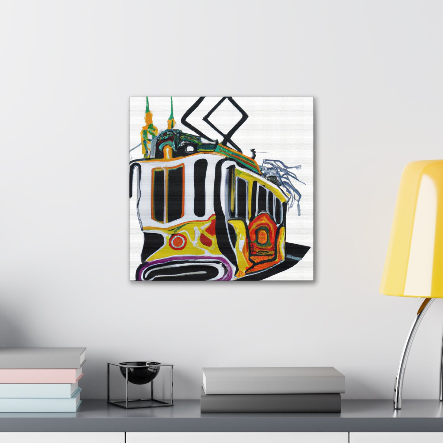 Tram Across the City - Canvas